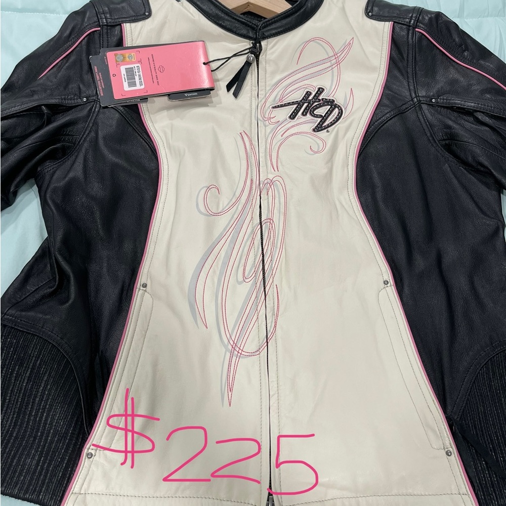 Barely Davidson Womens XXL leather riding jacket